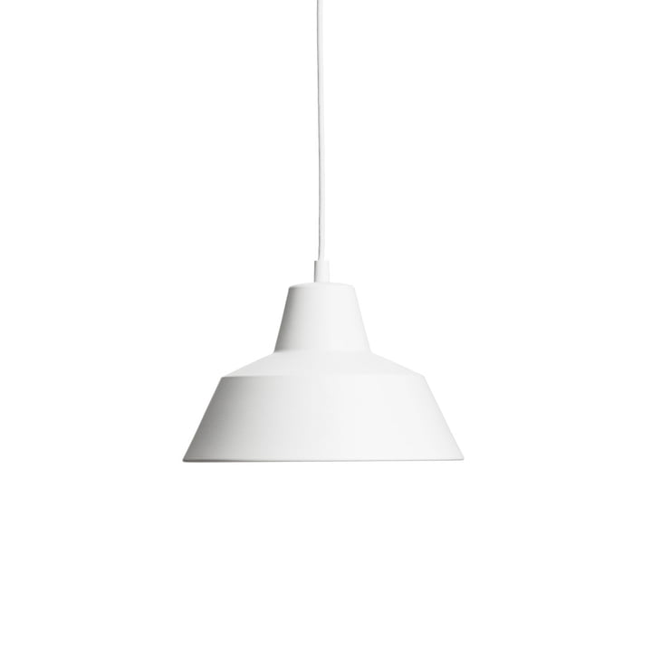 Workshop Lamp W2 von Made by Hand in Mattweiß / Weiß