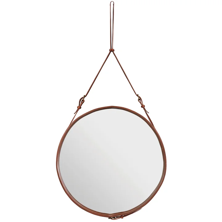 Adnet Spiegel Ø 70 cm von Gubi in Braun