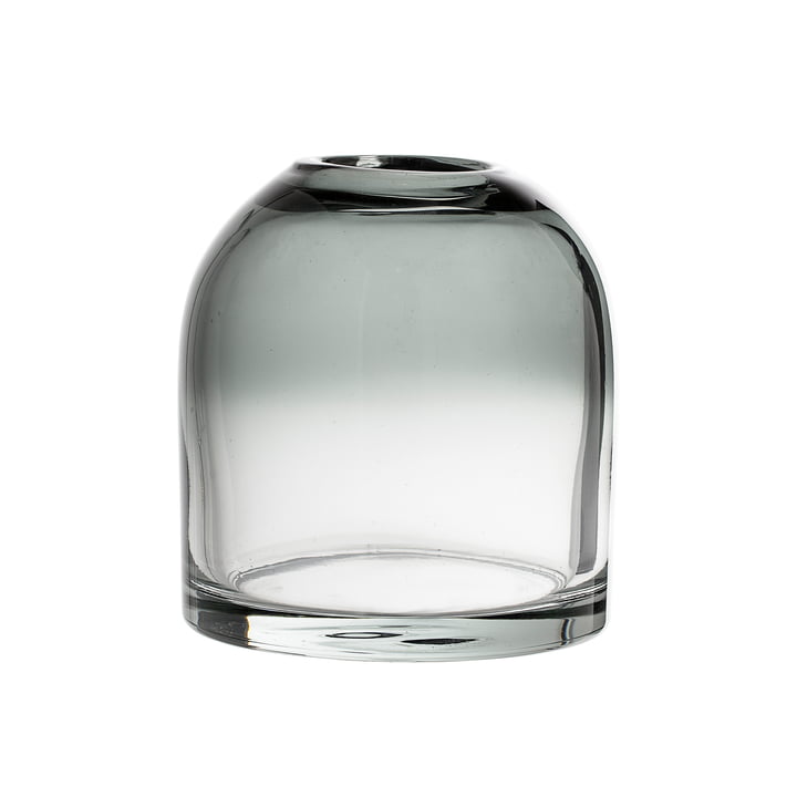 Die Bloomingville - Glas-Vase H 13 cm in grau