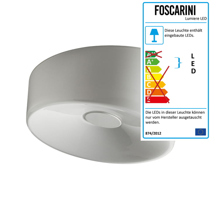 Foscarini - Lumiere XXL Wand- und Deckenleuchte LED, weiß