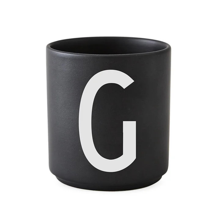 AJ Porzellan Becher G von Design Letters in Schwarz
