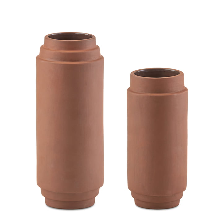 Edge Vase 2er-Set 20 cm + 25 cm von Skagerak