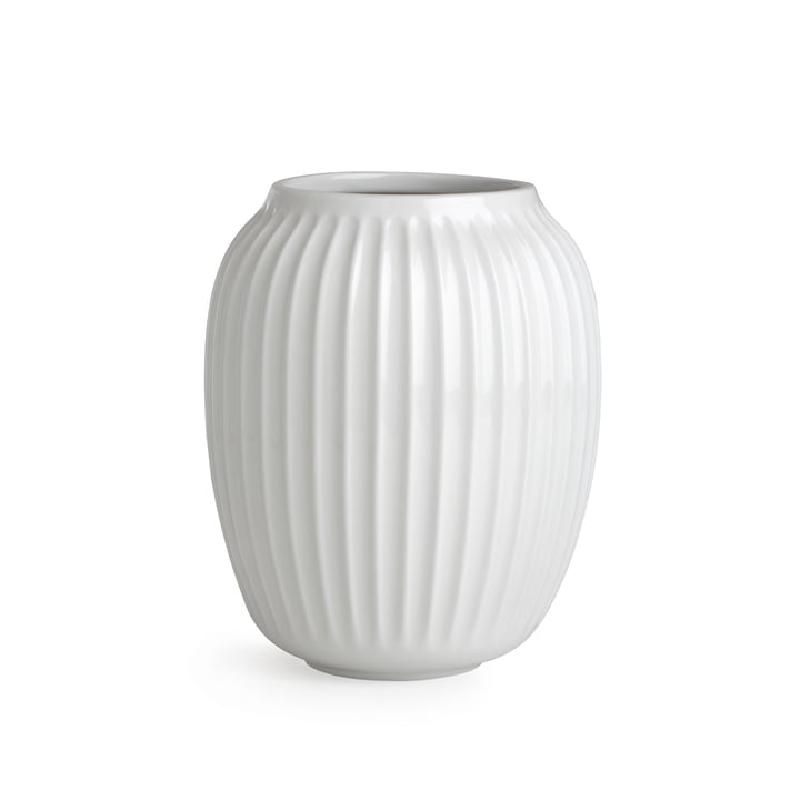 Hammershøi Vase H 20 cm von Kähler Design in Weiß