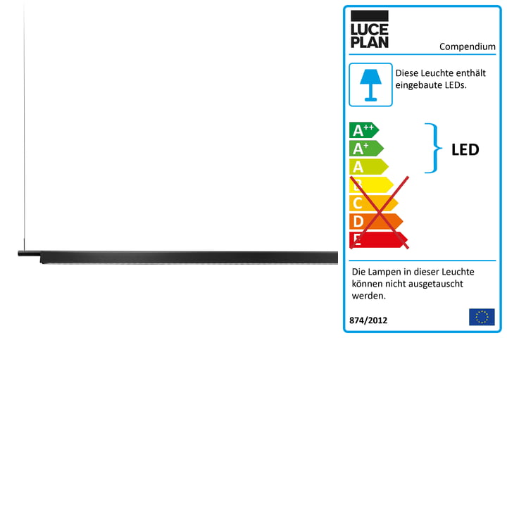 Luceplan - D81 Compendium LED Pendelleuchte, schwarz