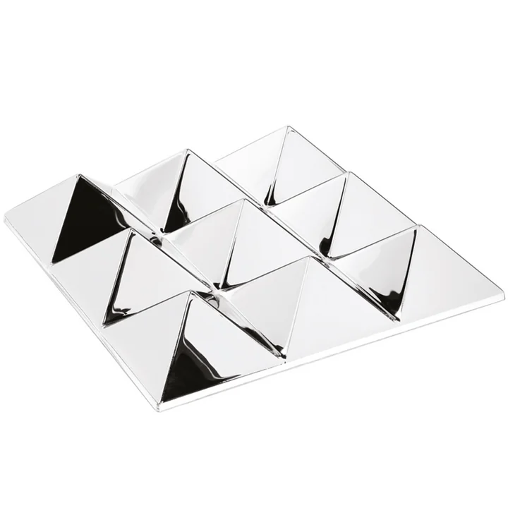 Die Verpan - Mirror Sculptures, 9 Pyramids, silber / verspiegelt