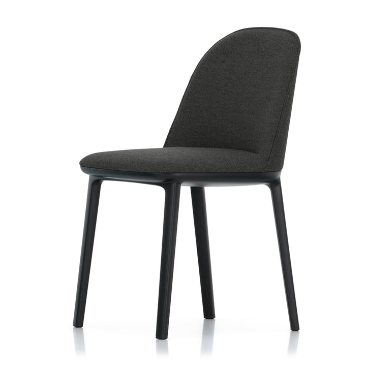 Softshell Side Chair von Vitra in basic dark / Plano (dunkelgrau)