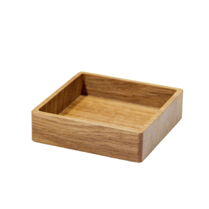 Wood Box Square 11 x 11 cm von Lind DNA in Eiche natur