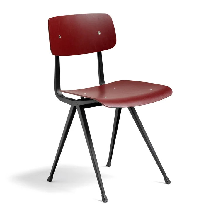 Der HAY - Result Chair, dark brick / schwarz