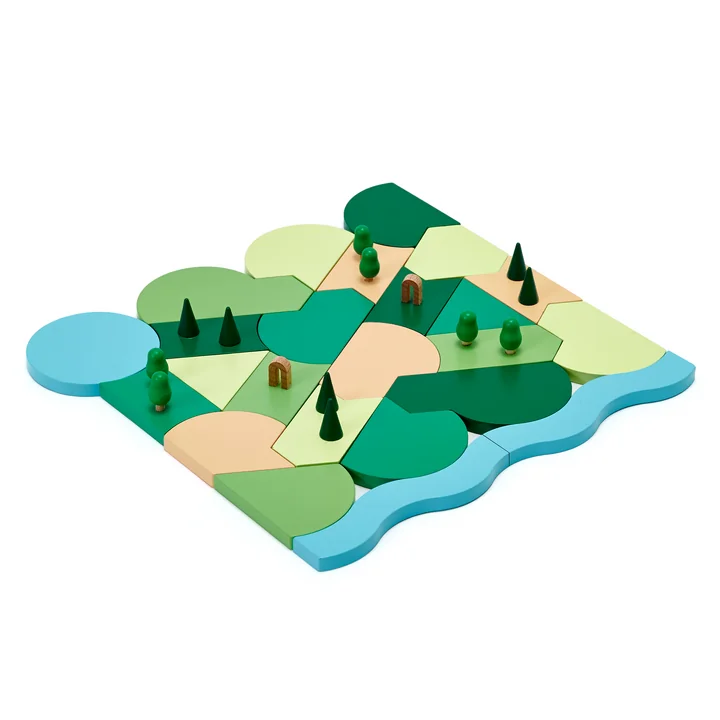 Blockitecture Spielzeug Holz-Architektur Parkland von Areaware
