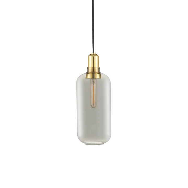 Die Normann Copenhagen - Amp Pendelleuchte large, smoke / messing