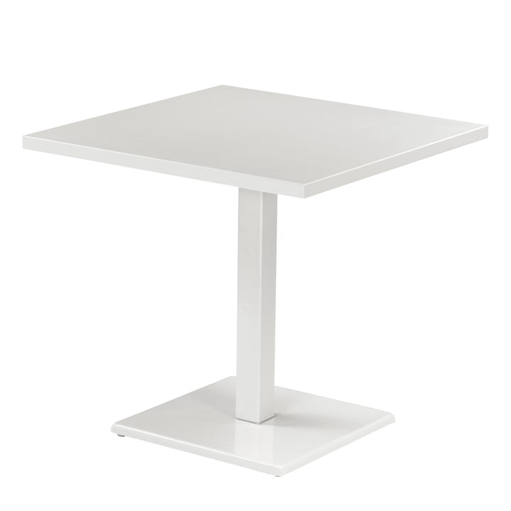 Der Emu - Round Tisch H 75 cm, 80 x 80 cm, weiß