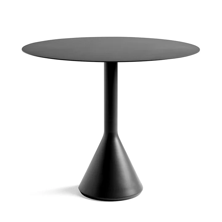 Palissade Cone Tisch Ø 90 x H 74 cm von HAY in Anthrazit
