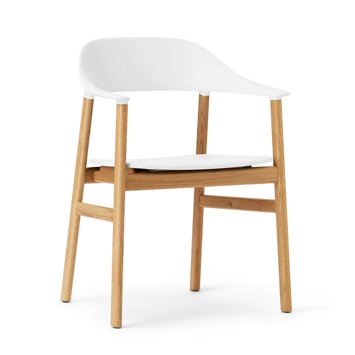 Normann Copenhagen - Herit Armlehnstuhl, Eiche / weiß