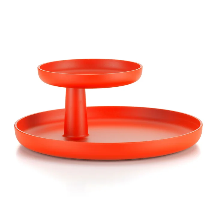 Das Vitra - Rotary Tray in poppy red