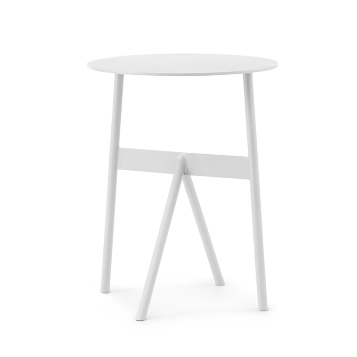 Normann Copenhagen - Stock Tisch, Ø 37 x H 46 cm, weiß