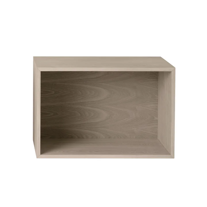 Muuto - Stacked Regalmodul 2.0 mit Rückwand, large / Eiche
