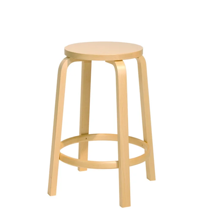Der Artek - 64 Barhocker H 65 cm in Birke