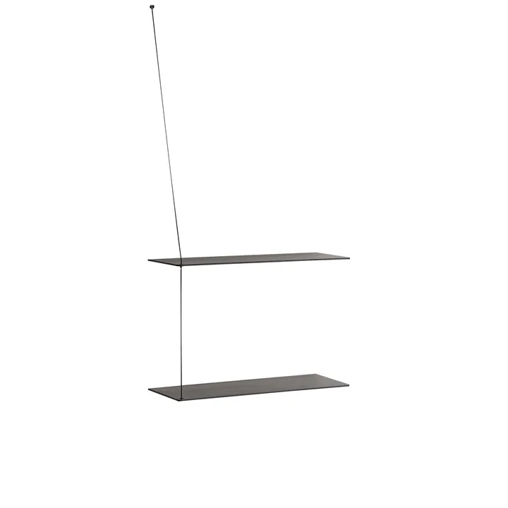 Woud - Stedge Wandregal small, schwarz