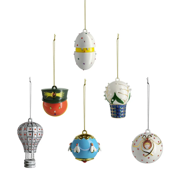 Die Alessi - Fleurs de Jori Weihnachtsbaumkugeln