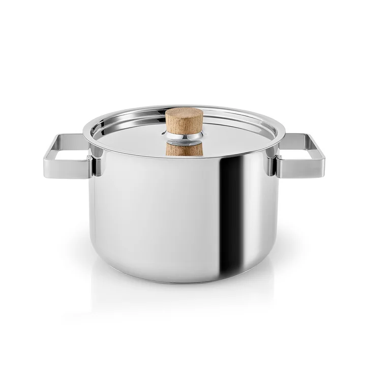 Nordic Kitchen Kochtopf 3 l von Eva Solo in Edelstahl / Eiche