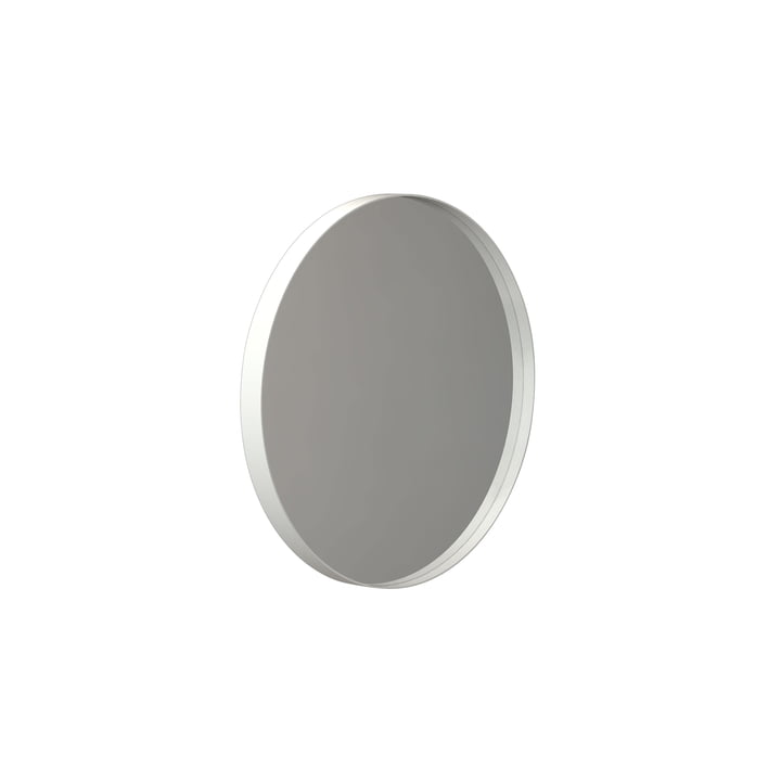 Runder Unu Wandspiegel 4134, Ø 40 cm in weiß von Frost