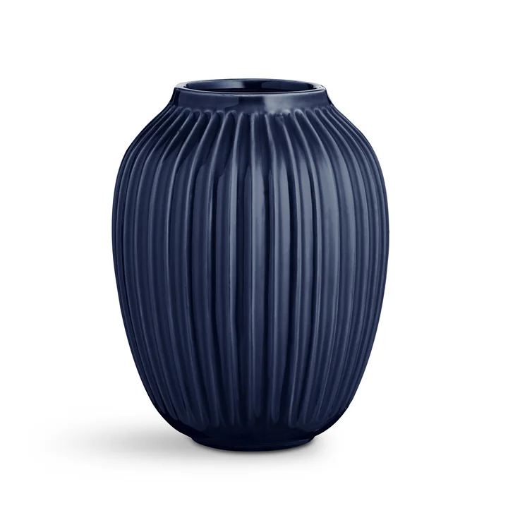 Dunkelblaue Hammershøi Vase von Kähler Design