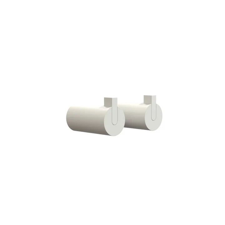 Nova 2 Wandhaken, Ø 16 x T 27 mm in weiß (2er-Set) von Frost