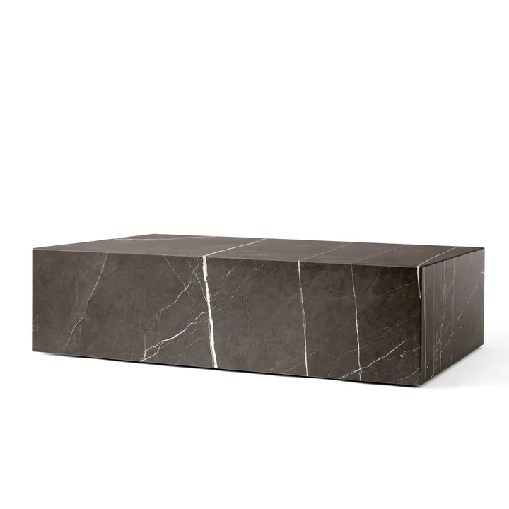 Plinth Couchtisch low von Audo in grau / braun