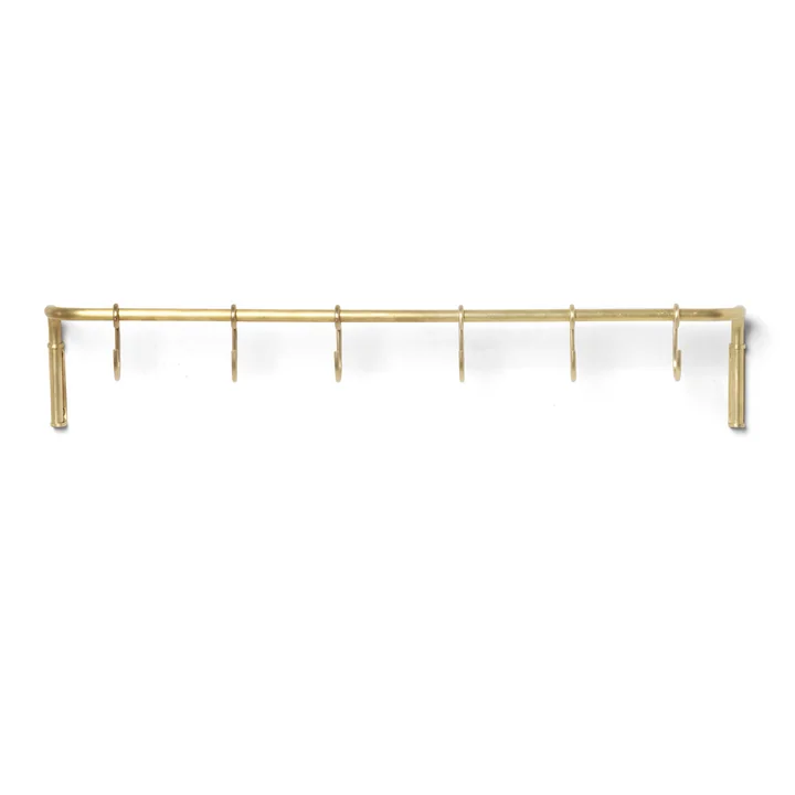 Küchenstange inkl. 6 Haken von Ferm Living in Messing
