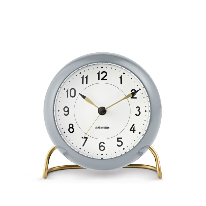 AJ Station Wecker in grau / weiß von Rosendahl