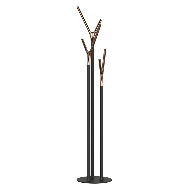 Wishbone Kleiderständer von Frost in Kupfer / schwarz