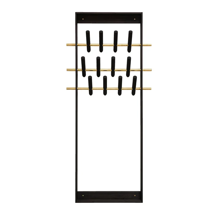 Coat Frame von We Do Wood in Eiche dunkel / Messing