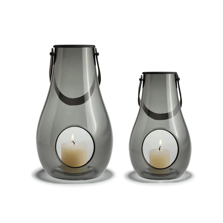 Design with light Laterne (2er-Set) H 16 cm + 25 cm von Holmegaard