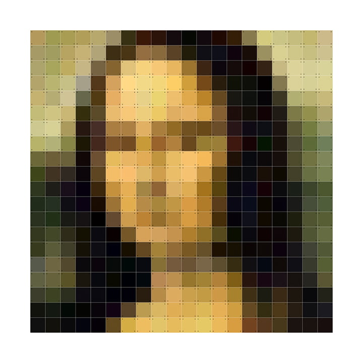 Mona Lisa (Pixel) 200 x 200 cm von IXXI