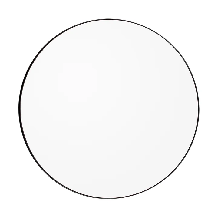 Circum Wandspiegel large, Ø 110 cm in schwarz / klar von AYTM