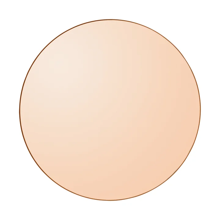 Circum Wandspiegel large, Ø 110 cm in amber von AYTM