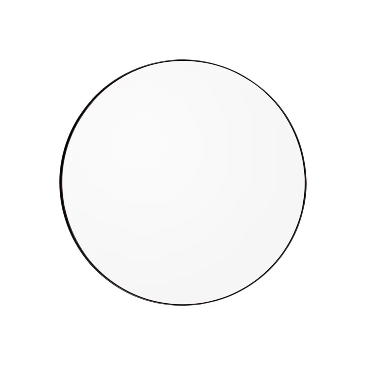 Circum Wandspiegel medium, Ø 90 cm in schwarz / klar von AYTM