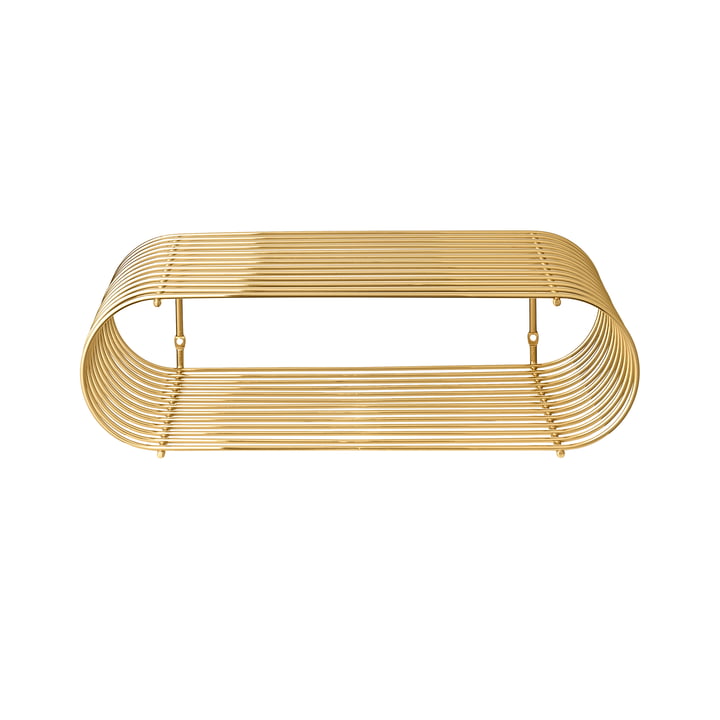 Curva Wandregal in gold von AYTM