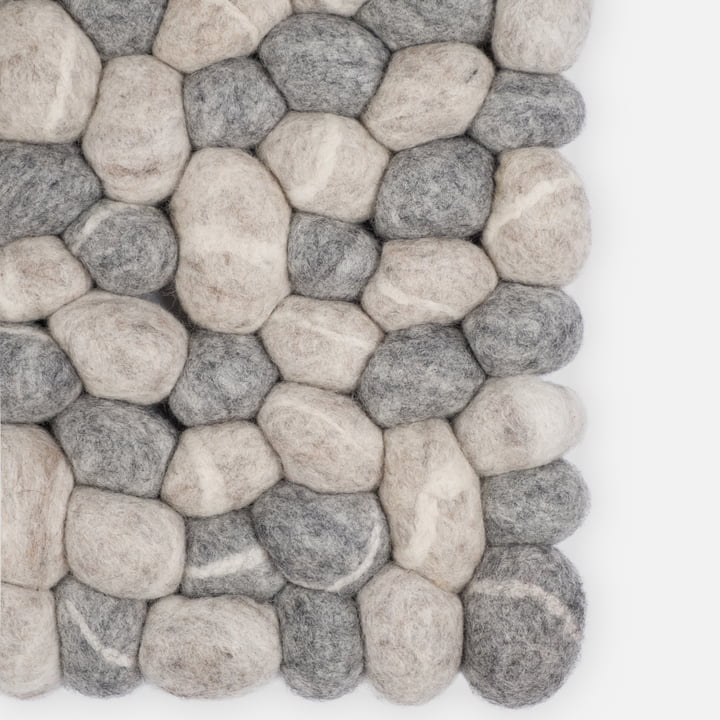 Filzkugelteppich stone rechteckig von myfelt | Connox