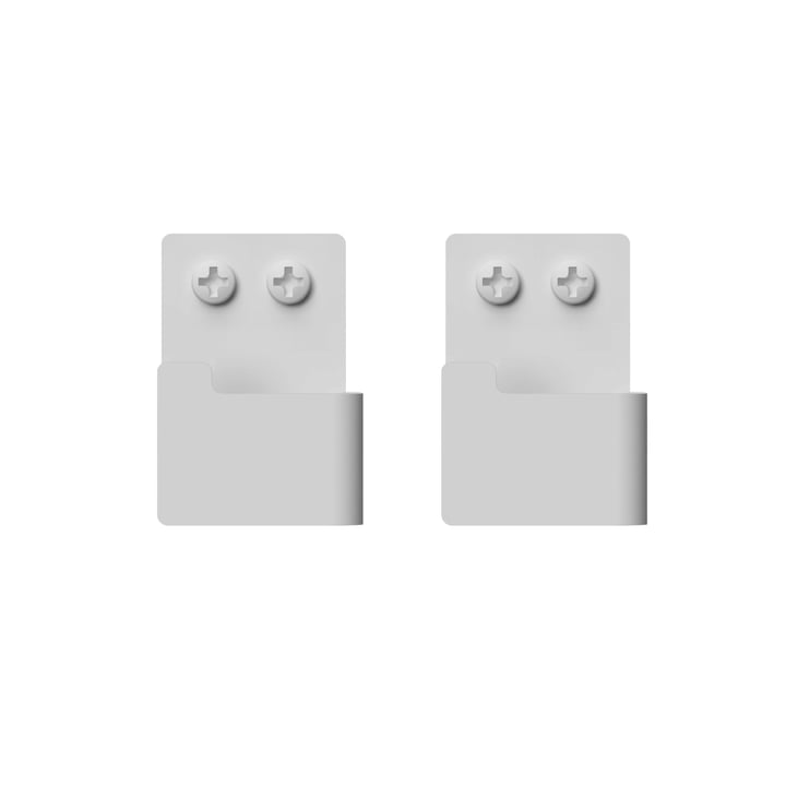 Wandhaken-Set von Nichba Design in weiß (2er-Set) 