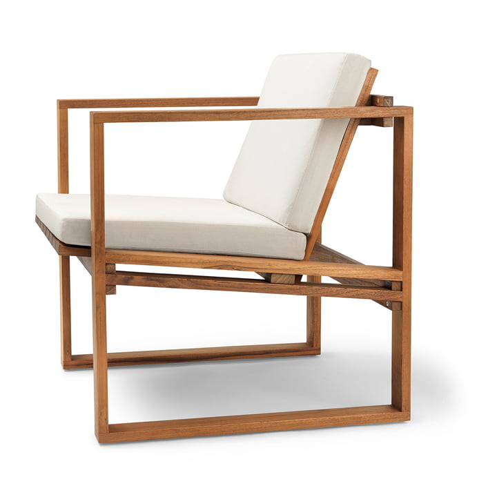 BK11 Lounge Chair in Teak geölt mit Sitzauflage von Carl Hansen