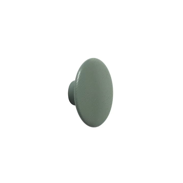 Wandhaken "The Dots" single X-Small in dusty green von Muuto