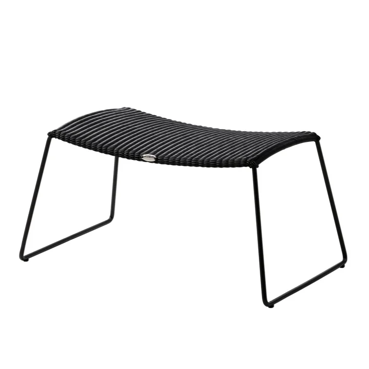 Breeze Hocker (5369) von Cane-line in schwarz