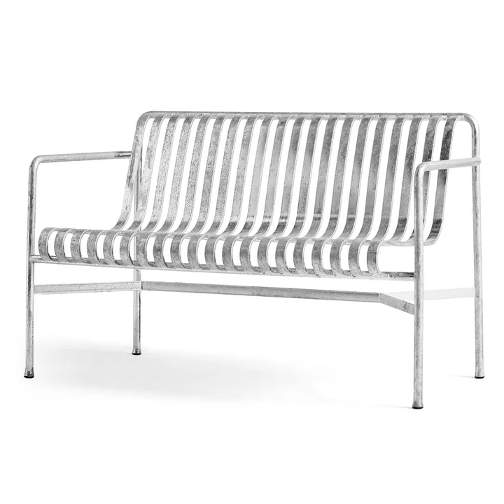 Palissade Dining Bench, hot galvanised