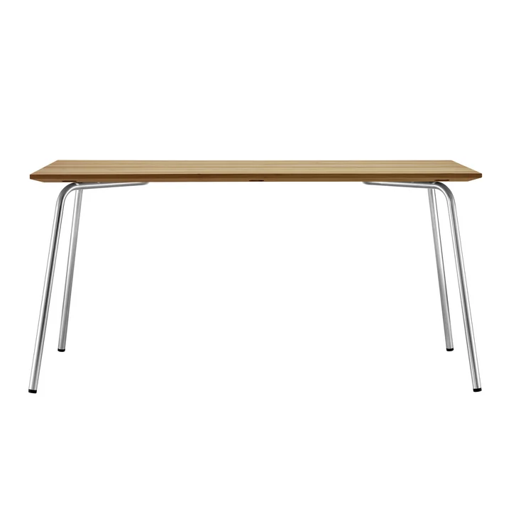S 1040 Gartentisch, 150 x 78 cm, Gestell Edelstahlrundrohr / Tischplatte Iroko von Thonet