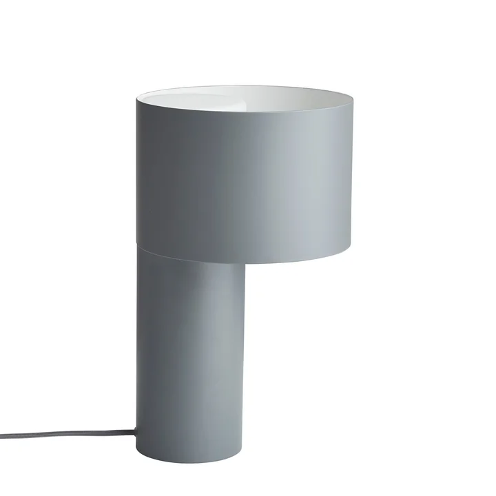 Tangent Tischleuchte von Woud in cool grey