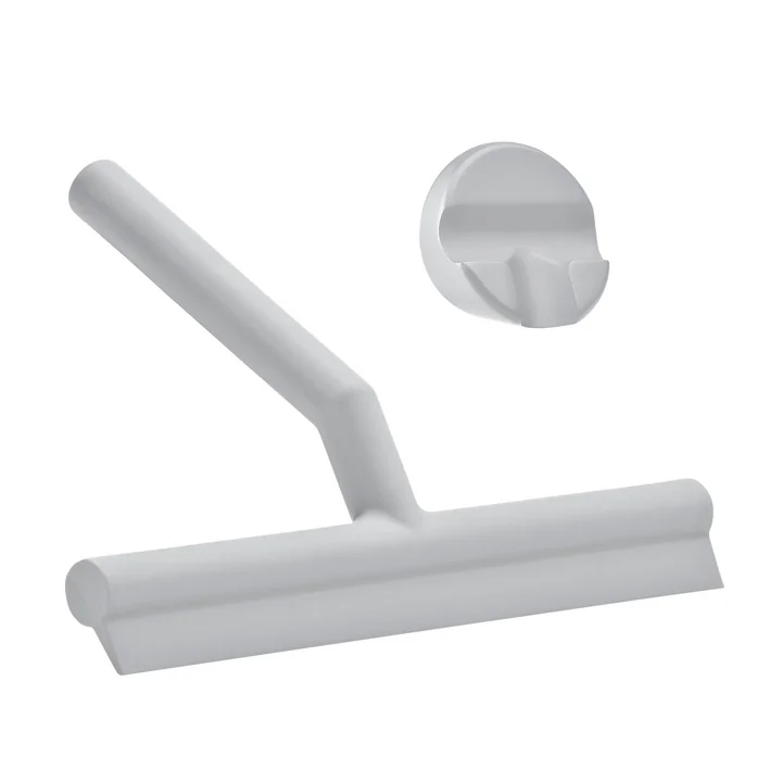 Duschabzieher mit Halterung von Zone Denmark in soft grey