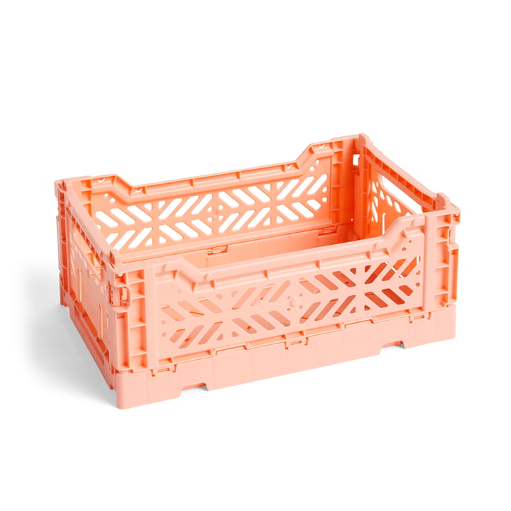 Colour Crate Korb S, 26,5 x 17 cm von Hay in lachsfarben