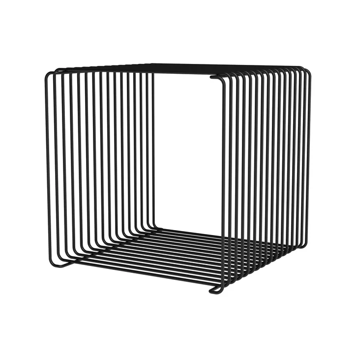 Panton Wire Regal / Beistelltisch 34,8 cm von Montana in schwarz