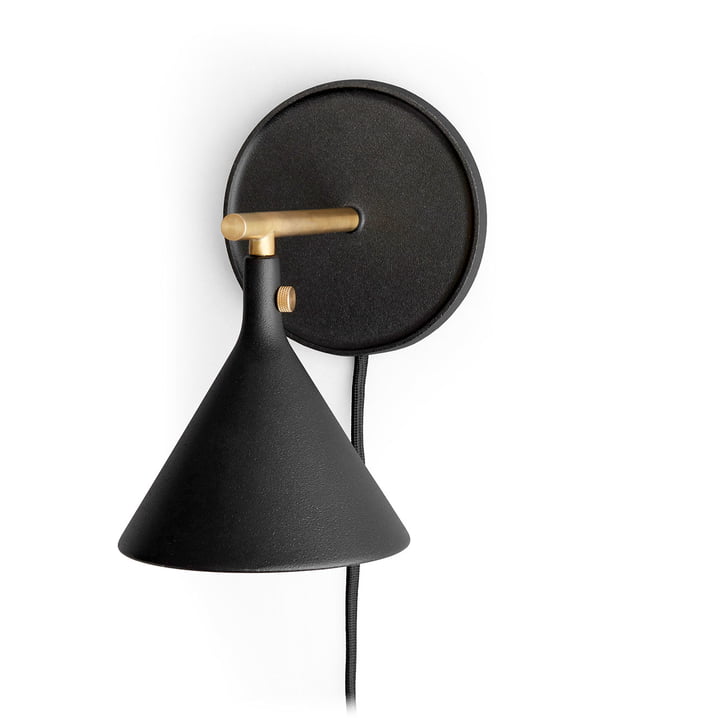 Cast Sconce Wandleuchte in schwarz von Audo